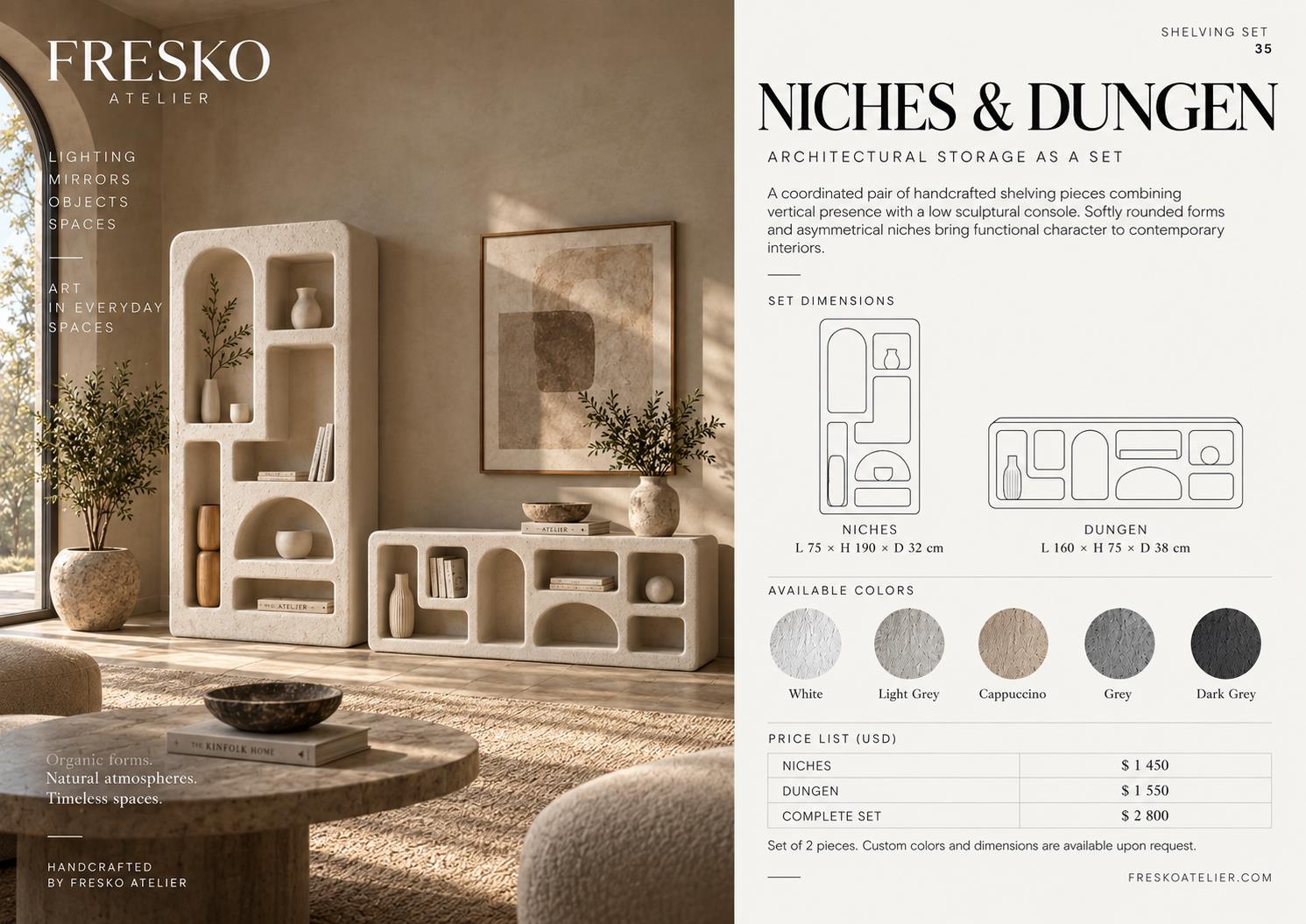 NICHES & DUNGEN — Shelving & bookcases