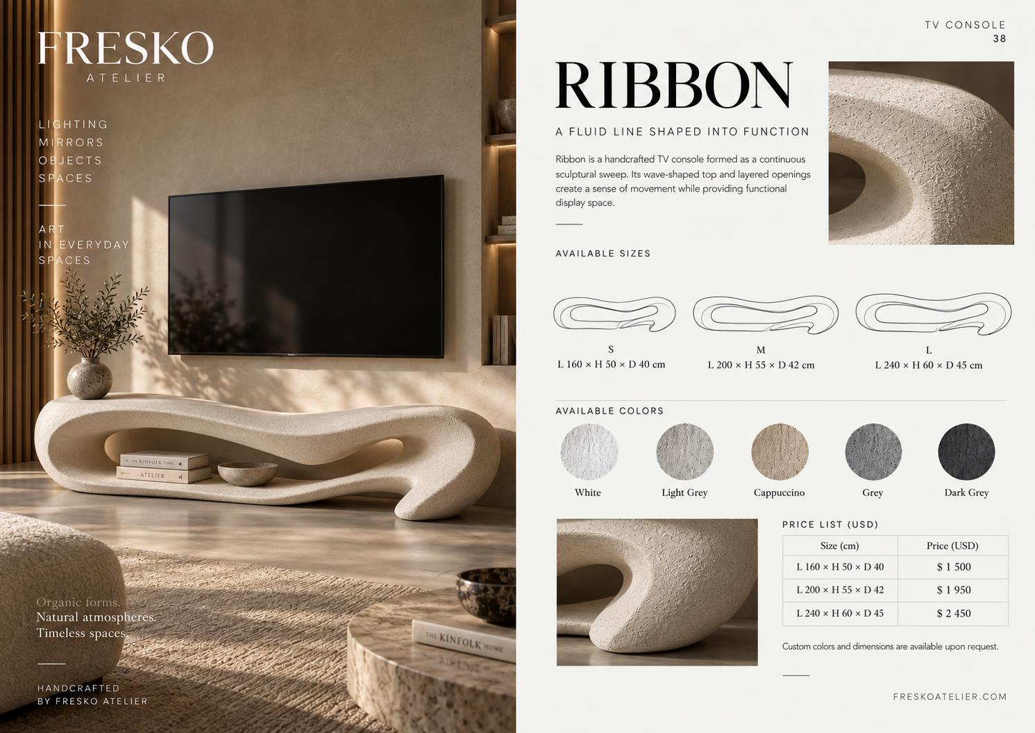 RIBBON — TV consoles