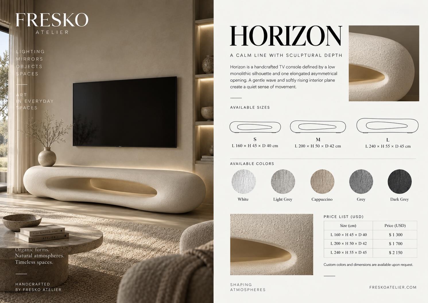 HORIZON — TV consoles